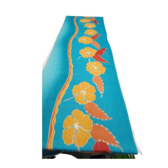 Womens Sarong Cotton Wrap Handpainted Batik Wrapskirt Beach Pareo Beachwear -NEW - Picture 7 of 7